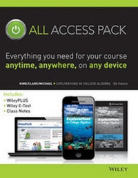 Enlarge image Cover: Explorations in College Algebra 5E Technology Update All Access Pack - Wiley