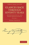 Cover: Glances Back Through Seventy Years - Cambridge University Press