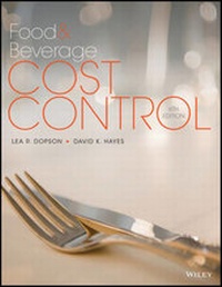 Enlarge image Cover: Food and Beverage Cost Control, 6e with Student Study Guide Set - Wiley