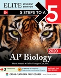 Cover: 5 Steps to a 5: AP Biology 2020 Elite Student Edition - McGraw-Hill Education