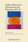 Cover: Capital Allowances: Transactions and Planning 2019/20 - Bloomsbury Professional