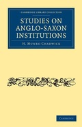 Cover: Studies on Anglo-Saxon Institutions - Cambridge University Press