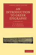 Cover: An Introduction to Greek Epigraphy 2 Volume Paperback Set - Cambridge University Press