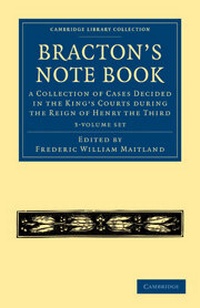 Enlarge image Cover: Bracton's Note Book 3 Volume Paperback Set - Cambridge University Press