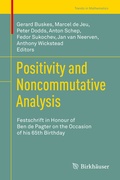 Cover: Positivity and Noncommutative Analysis - Birkh&auml;user