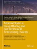 Cover: Advanced Studies in Energy Efficiency and Built Environment for Developing Countries - Springer