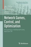 Cover: Network Games, Control, and Optimization - Birkh&auml;user