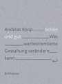 Cover: Schön und Gut - Birkhäuser