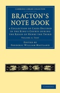 Cover: Bracton's Note Book - Cambridge University Press