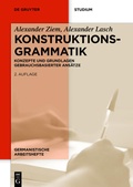 Cover: Konstruktionsgrammatik - De Gruyter