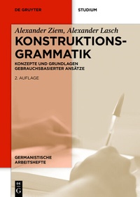 Abbildung von: Konstruktionsgrammatik - De Gruyter