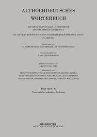 Abbildung von: Band VII: O -R. 14. bis 16. Lieferung (ringan bis rydc) - De Gruyter Akademie Forschung