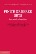 Cover: Finite Ordered Sets - Cambridge University Press