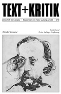 Cover: Theodor Fontane - edition text + kritik