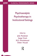 Cover: Psychoanalytic Psychotherapy in Institutional Settings - Routledge