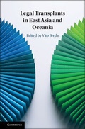 Cover: Legal Transplants in East Asia and Oceania - Cambridge University Press