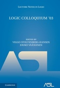 Bild: Logic Colloquium '03 - Cambridge University Press
