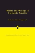 Cover: Harms and Wrongs in Epistemic Practice - Cambridge University Press