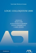 Cover: Logic Colloquium 2000 - Cambridge University Press