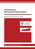 Cover: Uncertainty in Mechanical Engineering III - Trans Tech Publications Ltd
