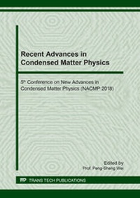 Enlarge image Cover: Recent Advances in Condensed Matter Physics - Trans Tech Publications Ltd
