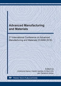 Abbildung von: Advanced Manufacturing and Materials - Trans Tech Publications Ltd