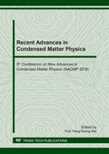 Cover: Recent Advances in Condensed Matter Physics - Trans Tech Publications Ltd