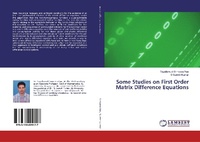 Enlarge image Cover: Some Studies on First Order Matrix Difference Equations - LAP Lambert Academic Publishing