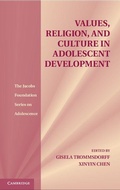 Cover: Values, Religion, and Culture in Adolescent Development - Cambridge University Press