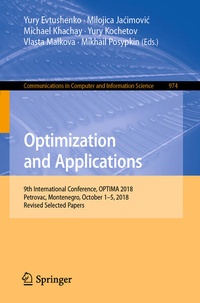 Enlarge image Cover: Optimization and Applications - Springer
