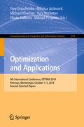 Cover: Optimization and Applications - Springer