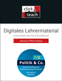 Abbildung von: Politik & Co. - Sachsen / Politik & Co. SN click & teach 7/8 Box - Buchner, C.C.