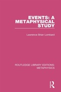 Cover: Events: A Metaphysical Study - Routledge