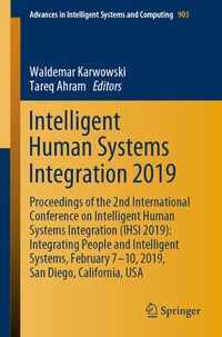 Abbildung von: Intelligent Human Systems Integration 2019 - Springer