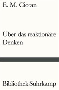 Cover: &Uuml;ber das reaktion&auml;re Denken - Suhrkamp