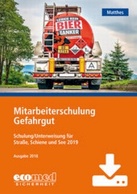 Abbildung von: Mitarbeiterschulung Gefahrgut - Download - ecomed Storck