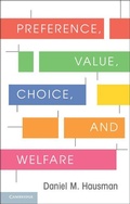 Cover: Preference, Value, Choice, and Welfare - Cambridge University Press