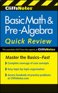 Enlarge image Cover: CliffsNotes Basic Math and Pre-Algebra Quick Review - Cliffs Notes