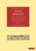 Cover: Fasti Romani - Cambridge University Press