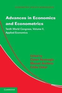 Enlarge image Cover: Advances in Economics and Econometrics - Cambridge University Press