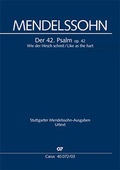 Cover: Wie der Hirsch schreit (Klavierauszug) - Carus-Verlag