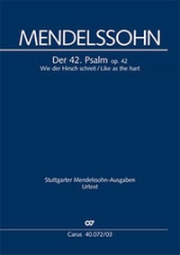Abbildung von: Wie der Hirsch schreit (Klavierauszug) - Carus-Verlag