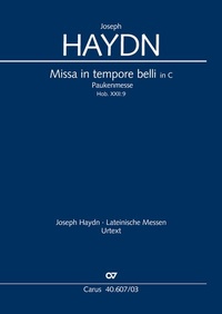 Abbildung von: Missa in tempore belli (Klavierauszug) - Carus-Verlag