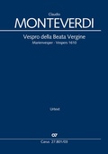 Cover: Vespro della Beata Vergine (Klavierauszug) - Carus-Verlag