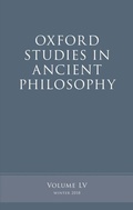 Cover: Oxford Studies in Ancient Philosophy, Volume 55 - OUP eBook