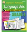 Cover: Interactive Notebook: Language Arts Resource Book, Grade 6 - Mark Twain Media