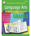 Cover: Interactive Notebook: Language Arts Resource Book, Grade 6 - Mark Twain Media