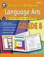 Cover: Interactive Notebook: Language Arts Resource Book, Grade 8 - Mark Twain Media