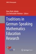 Cover: Traditions in German-Speaking Mathematics Education Research - Springer