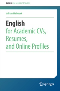 Abbildung von: English for Academic CVs, Resumes, and Online Profiles - Springer